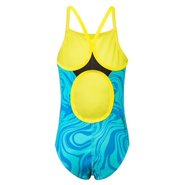 Blue/Yellow - Slazenger - Mesh Back Swimsuit Juniors