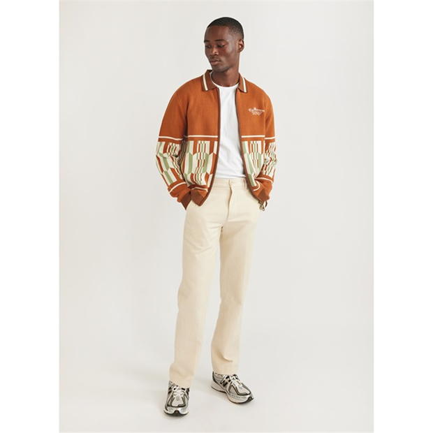 Espresso - Percival x Slazenger - Zip Knit Jacket