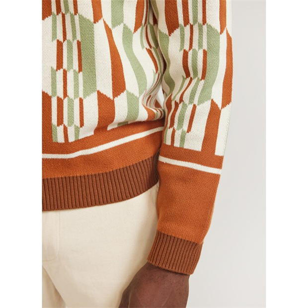 Espresso - Percival x Slazenger - Zip Knit Jacket