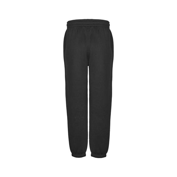 Black - Slazenger - Closed Hem Fleece Pants Junior