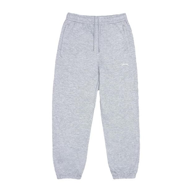 Grey Marl - Slazenger - Closed Hem Fleece Pants Junior