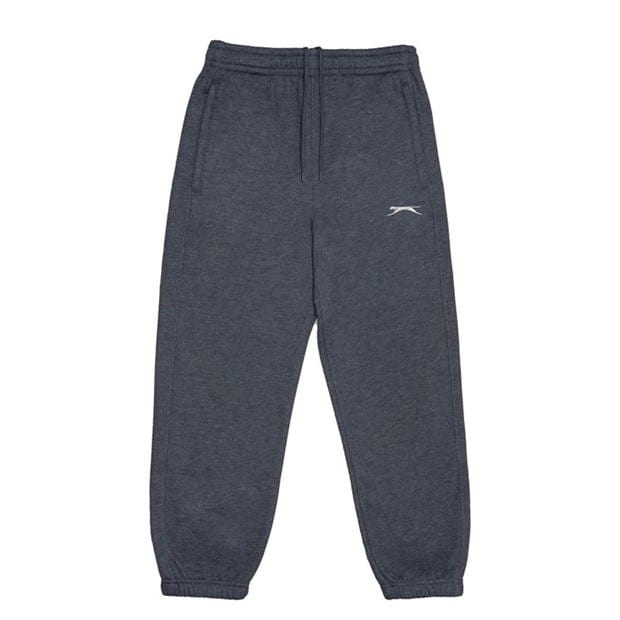 Charcoal Marl - Slazenger - Closed Hem Fleece Pants Junior