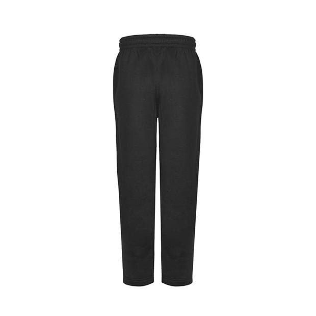 Black - Slazenger - Open Hem Fleece Pants Junior Boys