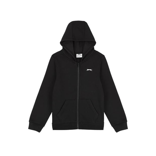 Black - Slazenger - Zipped Hoodie Junior