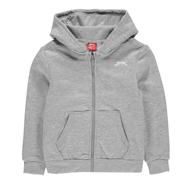 Grey Marl - Slazenger - Zipped Hoodie Junior