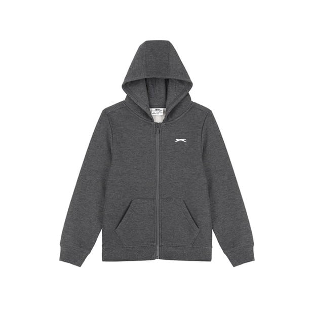 Charcoal Marl - Slazenger - Zipped Hoodie Junior