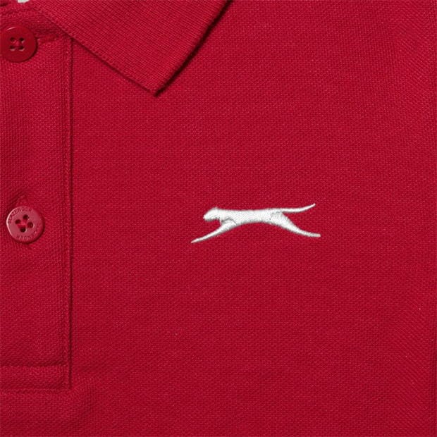 Red - Slazenger - Plain Polo Shirt Junior Boys