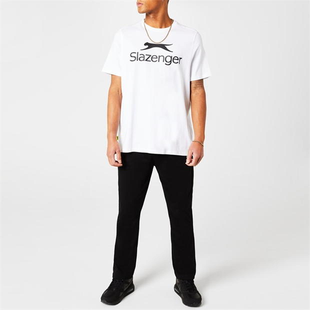 White - Slazenger - Large Logo Tee Mens