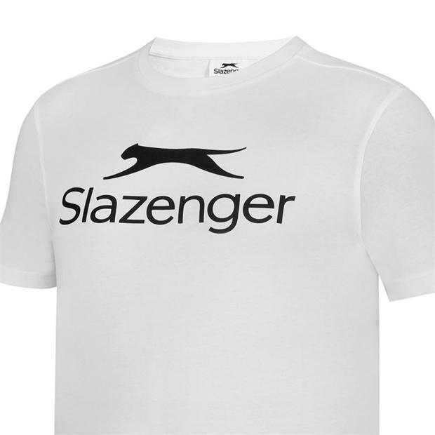 White - Slazenger - Large Logo Tee Mens