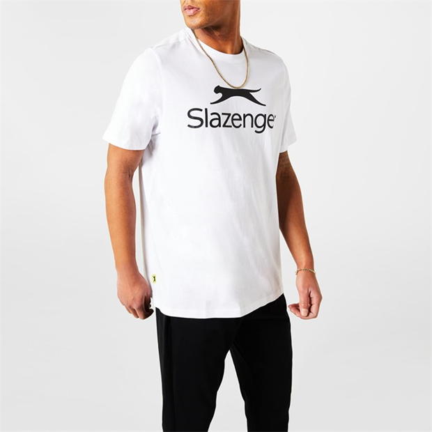 White - Slazenger - Large Logo Tee Mens