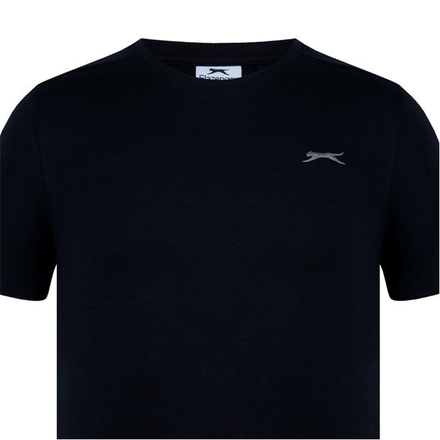Black - Slazenger - Plain T Shirt Mens