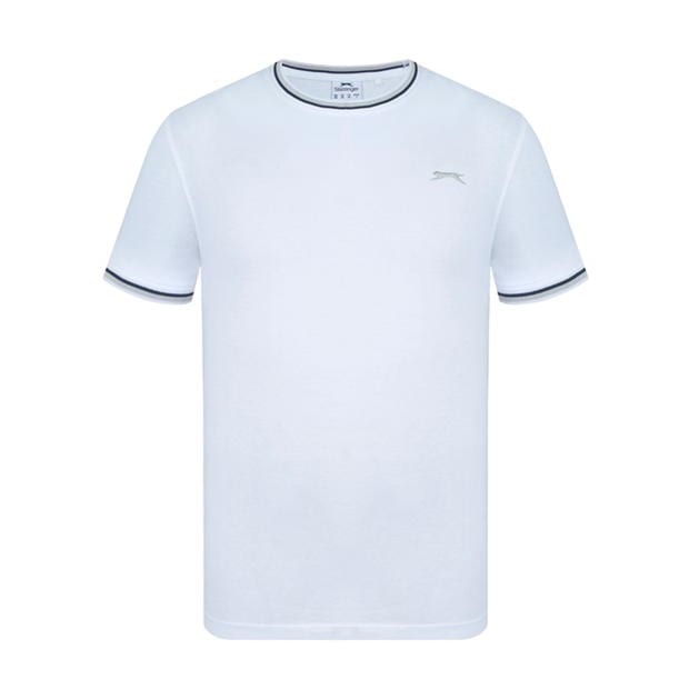 White - Slazenger - Tipped T Shirt Mens