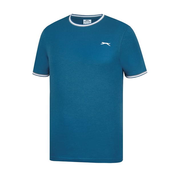 Teal - Slazenger - Tipped T Shirt Mens