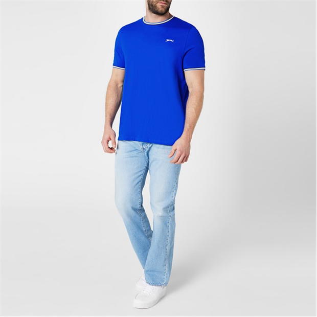 Royal Blue - Slazenger - Tipped T Shirt Mens