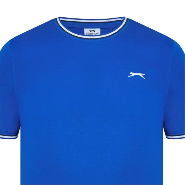 Royal Blue - Slazenger - Tipped T Shirt Mens