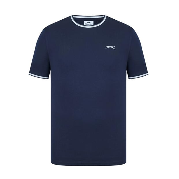 Navy - Slazenger - Tipped T Shirt Mens