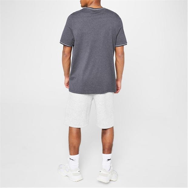 Charcoal Marl - Slazenger - Tipped T Shirt Mens