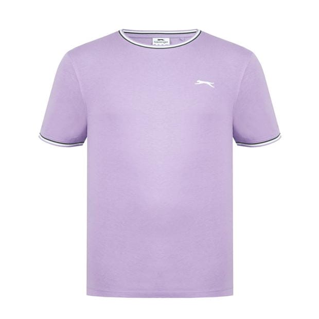 Lavender - Slazenger - Tipped T Shirt Mens