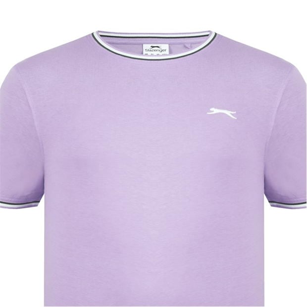 Lavender - Slazenger - Tipped T Shirt Mens