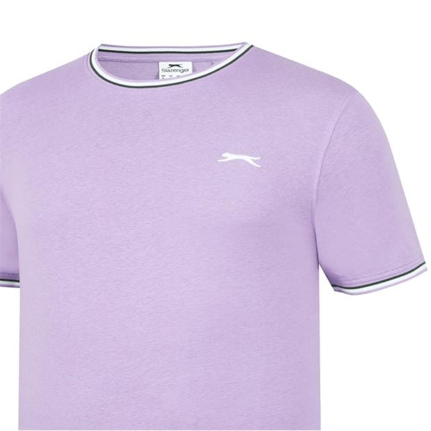 Lavender - Slazenger - Tipped T Shirt Mens