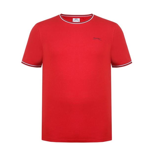 Cherry - Slazenger - Tipped T Shirt Mens