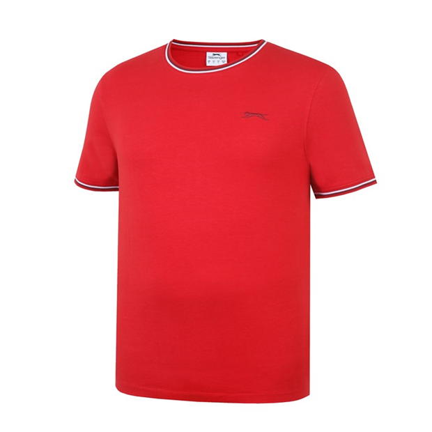 Cherry - Slazenger - Tipped T Shirt Mens