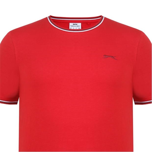 Cherry - Slazenger - Tipped T Shirt Mens