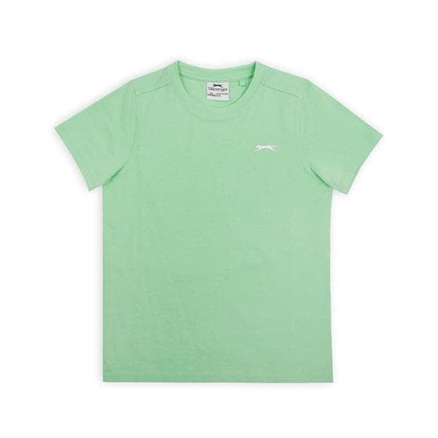 Green - Slazenger - Plain T Shirt Junior Boys