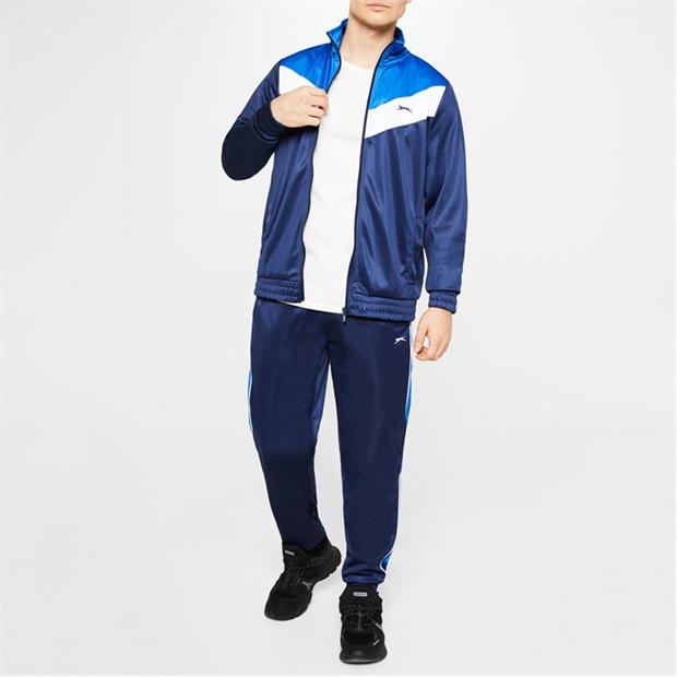 Nvy/Wht/Royal - Slazenger - Men's Performance Tracksuit