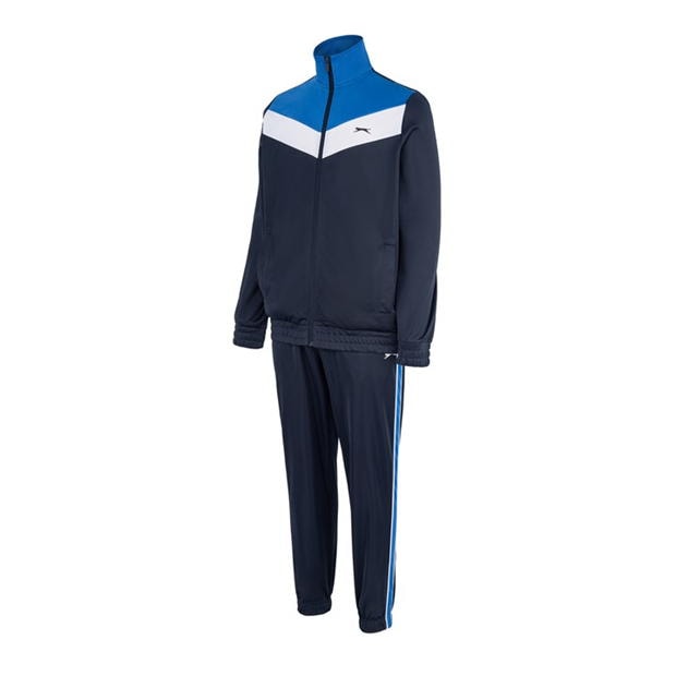 Nvy/Wht/Royal - Slazenger - Men's Performance Tracksuit