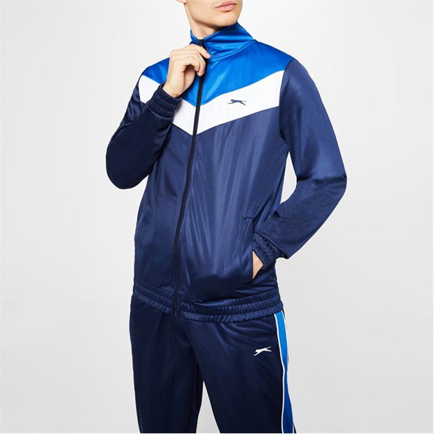 Nvy/Wht/Royal - Slazenger - Men's Performance Tracksuit