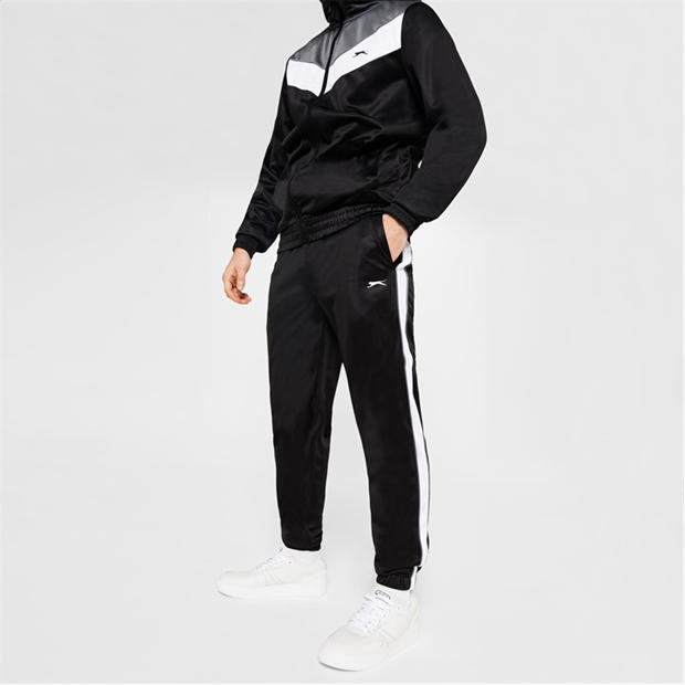 Black/Char/Wht - Slazenger - Men's Performance Tracksuit