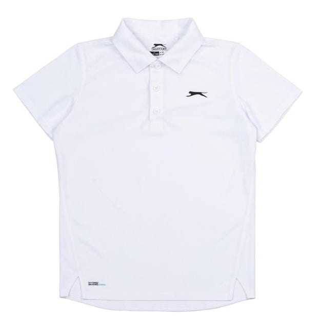 White - Slazenger - Court Polo Shirt Junior Boys