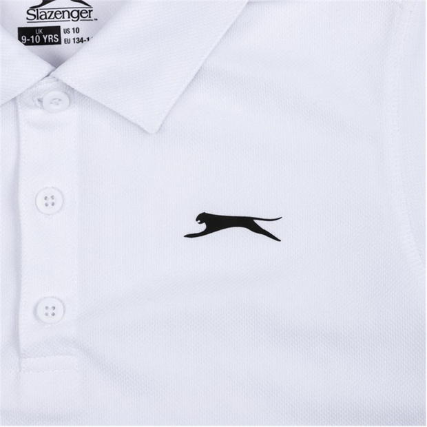 White - Slazenger - Court Polo Shirt Junior Boys