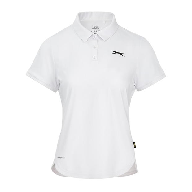 White - Slazenger - Court Polo Shirt Ladies