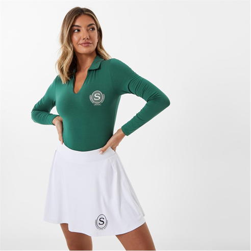 Slazenger - Sofia Richie Long Sleeve Polo Bodysuit