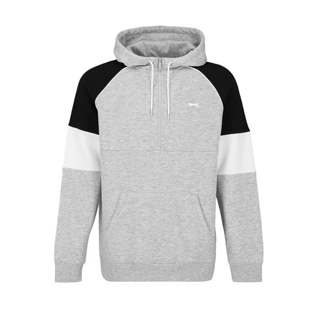 Grey Marl/Black - Slazenger - Fleece Tracksuit Mens