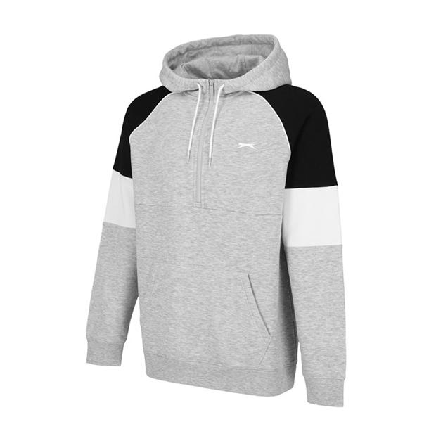 Grey Marl/Black - Slazenger - Fleece Tracksuit Mens