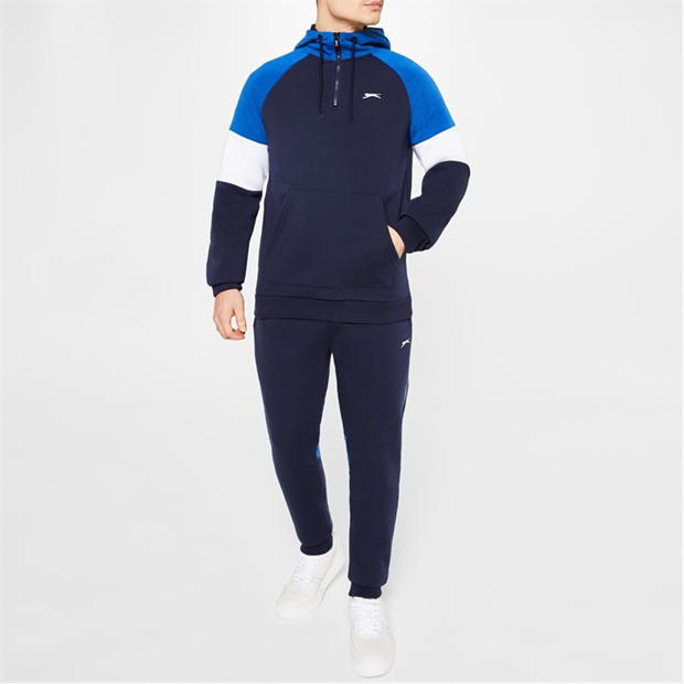 Navy/Royal - Slazenger - Fleece Tracksuit Mens