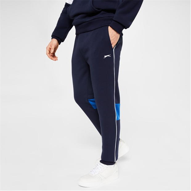 Navy/Royal - Slazenger - Fleece Tracksuit Mens