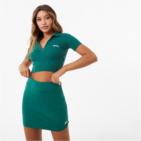 Slazenger - ft. Wolfie Cindy Polo Crop Top