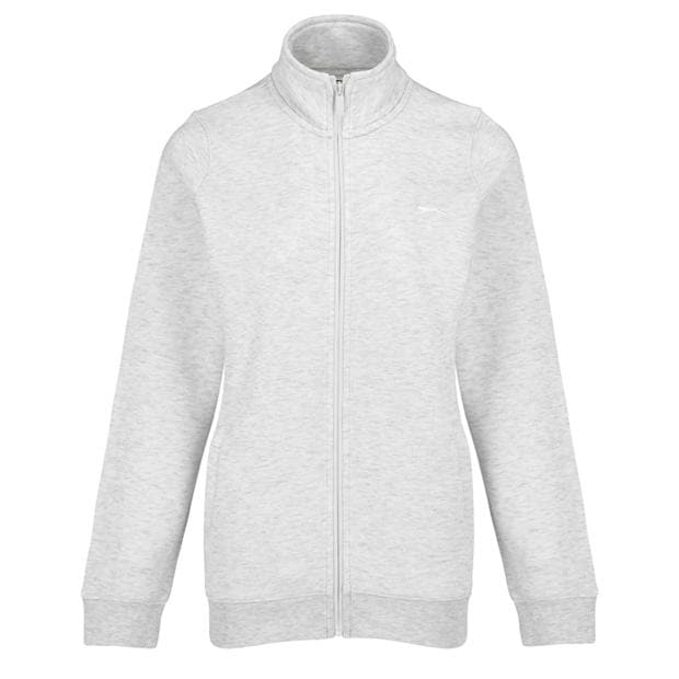 Ice Grey Marl - Slazenger - Fitted Zip through Jacket Womens