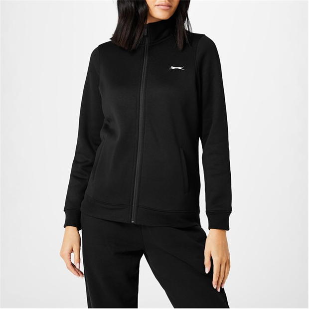 Black - Slazenger - Fitted Zip through Jacket Womens