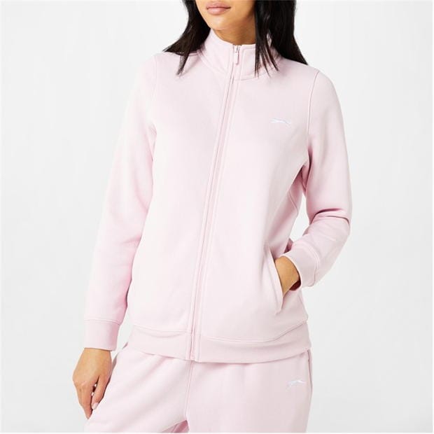 Baby Pink - Slazenger - Fitted Zip through Jacket Womens