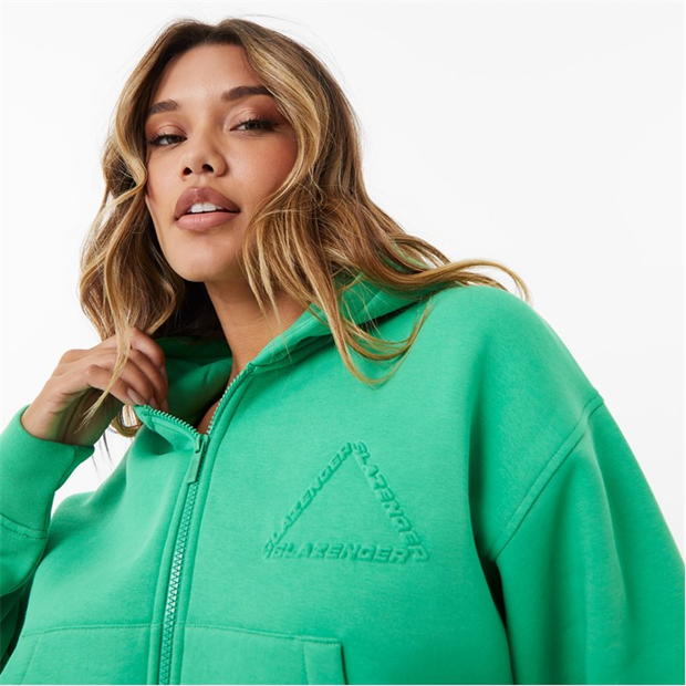 Bright Green - Slazenger - ft. Wolfie Cindy Logo Zip Hoodie