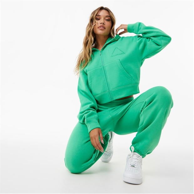 Bright Green - Slazenger - ft. Wolfie Cindy Logo Zip Hoodie