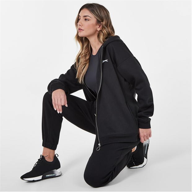 Black - Slazenger - Full Zip Hoodie Womens