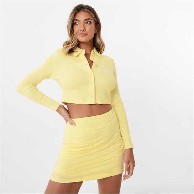 Yellow - Slazenger - Sofia Richie Button Down Top