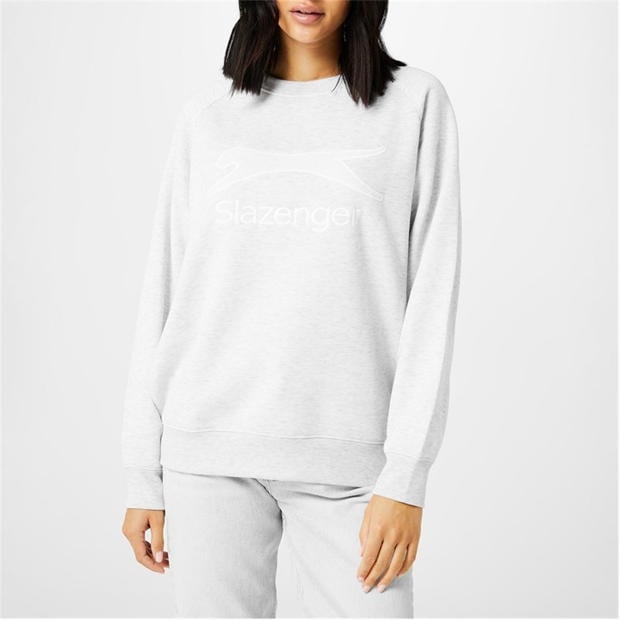 Ice Grey Marl - Slazenger - Crew Sweatshirt Womens