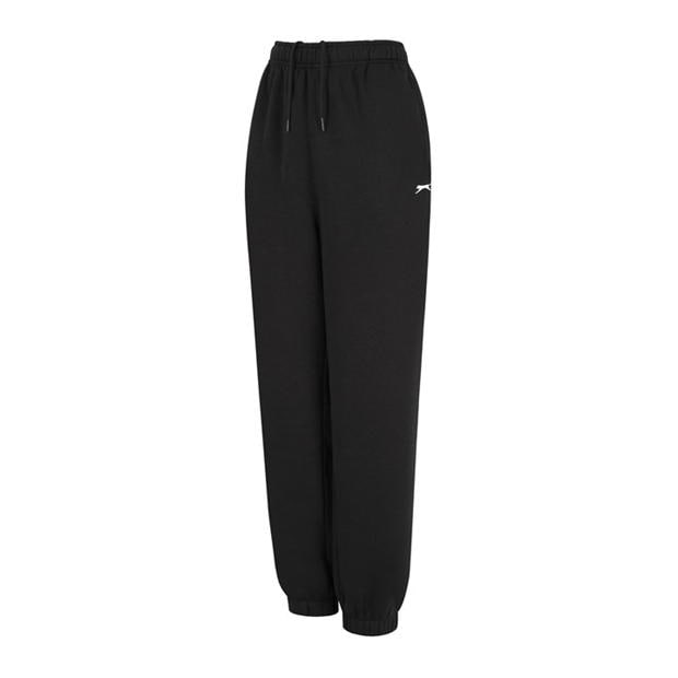 Black - Slazenger - Closed Hem Fleece Pants Womens